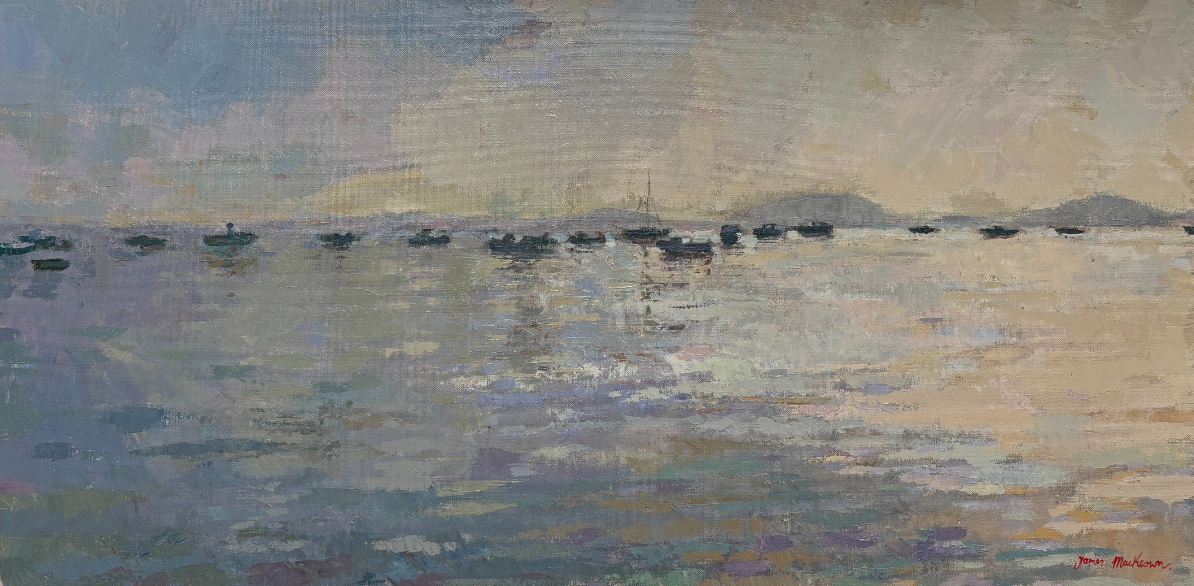 La Petite Brume De Mer Le Matin - 50x100cm